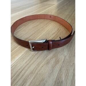 Trafalgar Broderick 32mm Leather Dress Belt  Brown Size 32 $105